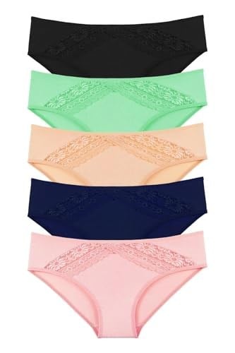 Sensu Kadın Dantel Detaylı Slip 5Li Külot Set - Kts4005