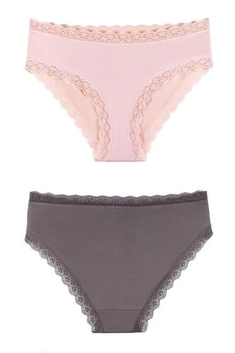 Sensu Kadın Dantelli Karışık Renkler Slip Külot 5l Paket Set KTS3070-5