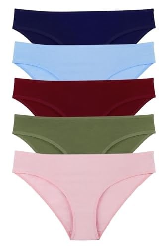 Sensu Kadın Düz Renkler Pamuklu 5Li Slip Külot - Set Kts3039