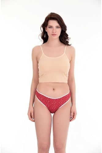 Sensu Kadın Günlük Pamuklu Slip Karışık Renkler 5Li Külot Set Kts1076-5