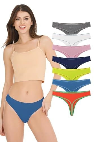 Sensu Kadın Günlük Pamuklu Tanga Külot 7li Paket Set KTS3078 KARIŞIK LARGE