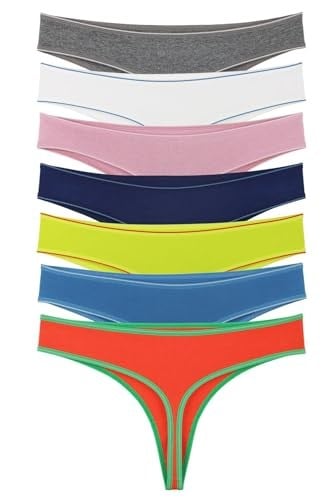 Sensu Kadın Günlük Pamuklu Tanga Külot 7li Paket Set KTS3078 KARIŞIK LARGE