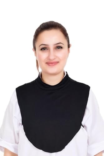 Sensu Simit Yaka Boyunluk Bone Pamuk Penye,Sıyah Standart
