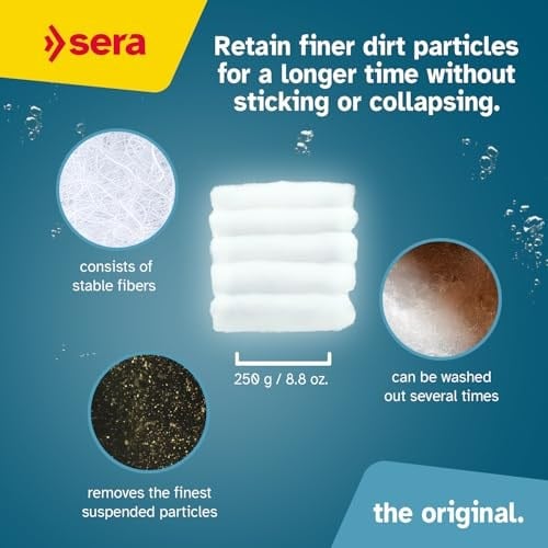 Sera Filtre Yünü 250 g, 8.5 oz. Akvaryum Filtre Aksesuarları