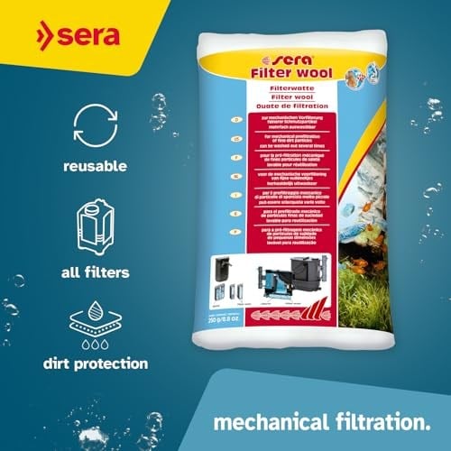 Sera Filtre Yünü 250 g, 8.5 oz. Akvaryum Filtre Aksesuarları