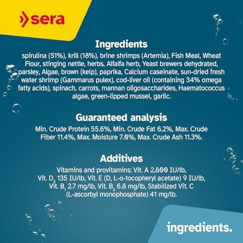 sera Micron Nature 50 ml (25 g) – Zoo (%18 krill) ve fitoplankton (%51 spirulina), genç balık yemi veya mercan yemi ve midye yemi veya karidesli