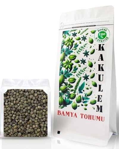 SERTİFİKALI Yenilebilir Bamya Tohumu Katkısız Doğal (1 KG)