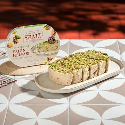Servet Şeker İlavesiz Antep Fıstıklı Helva 400 gr
