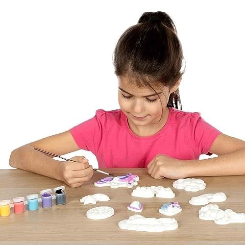 SES Creative Kalıba Dök ve Boya - Unicorn - Simli - Seçenekler: Simli Unicorn, Hayvanlar, Modern, Dinowelt, Tek kişilik...