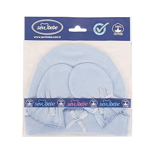 Sevi Bebe Şapka Eldiven Takım-Mavi