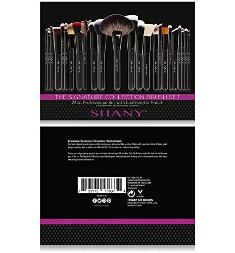 SHANY Masterpiece Pro İmza Fırça Seti - 24 parça El Yapımı Doğal/Sentetik Kıl Ahşap saplı