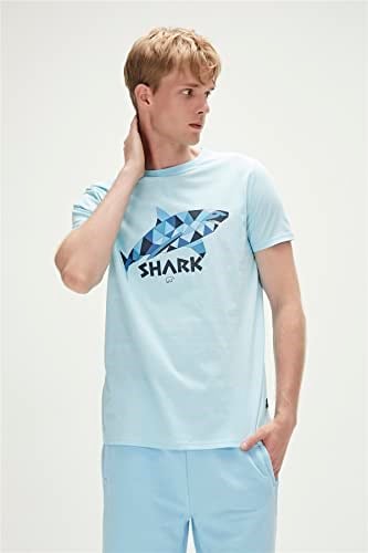 Shark Erkek T-Shirt - 23.01.07.024 Mavi
