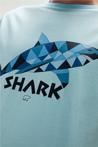 Shark Erkek T-Shirt - 23.01.07.024 Mavi
