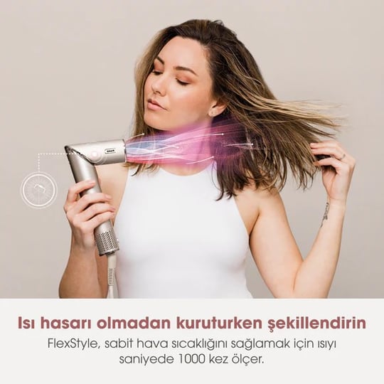 Shark FlexStyle 5-in-1 Saç Kurutma ve Şekillendirme Sistemi - Stone
