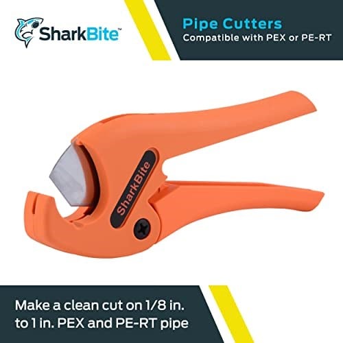 SharkBite Boru Kesici Aleti, 1/4 ila 1 İnç Boruyu Keser, Turuncu Kollar, Sıhhi Tesisat Ek Parçaları, PEX, PE-RT, U701