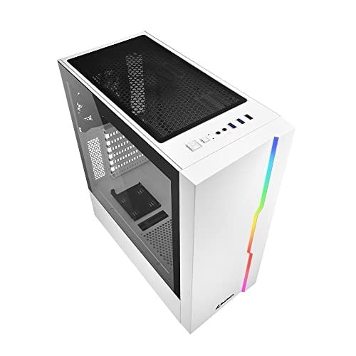 SHARKOON KASA MID TOWER PSUSUZ 1XFAN RGB SLIDER WHITE