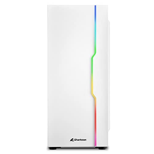 SHARKOON KASA MID TOWER PSUSUZ 1XFAN RGB SLIDER WHITE