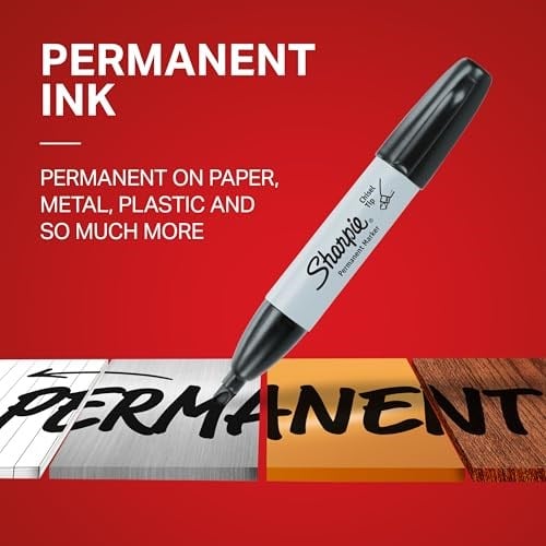 Sharpie Kalıcı Marker Chisel Kesik Uç Siyah 2li Bls