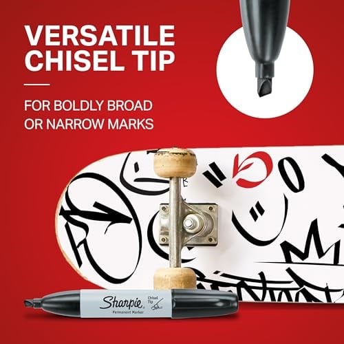 Sharpie Kalıcı Marker Chisel Kesik Uç Siyah 2li Bls