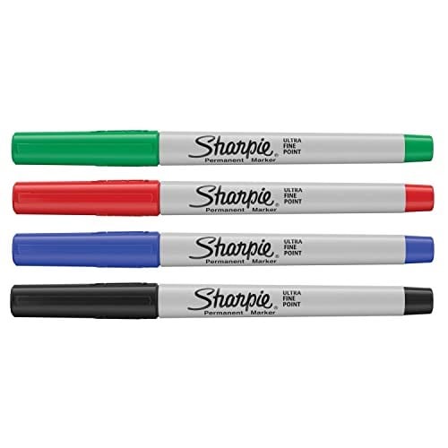 Sharpie Ultra Fine, Süper İnce Uç, Karışık 4lü Paket