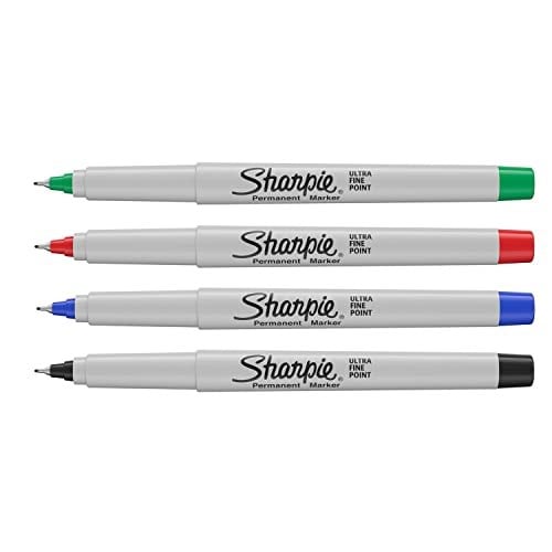 Sharpie Ultra Fine, Süper İnce Uç, Karışık 4lü Paket