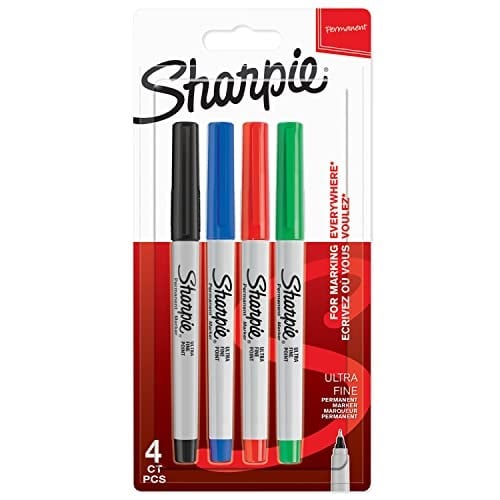 Sharpie Ultra Fine, Süper İnce Uç, Karışık 4lü Paket
