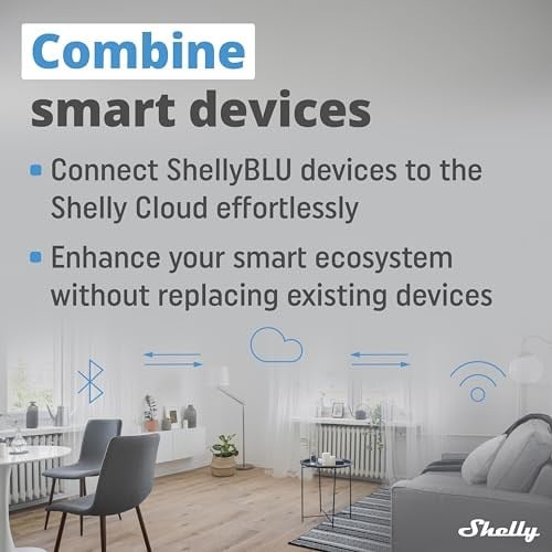Shelly BLU Gateway | Bluetooth WLAN ağ geçidi USB-A-Dongle | ev otomasyonu | Alexa ve Google Home ile uyumlu | iOS Android uygulaması | Kablosuz