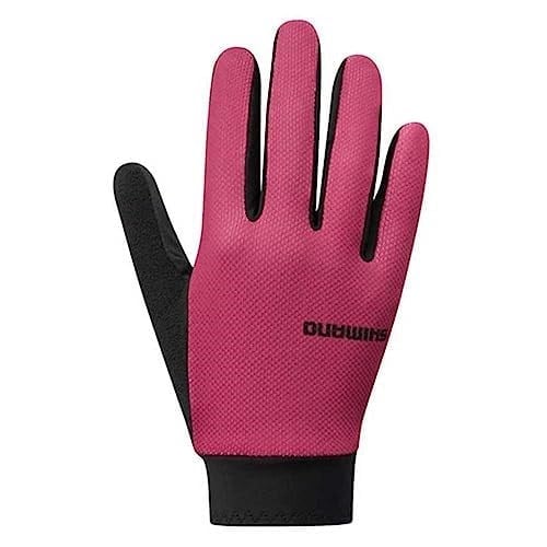 SHIMANO Unisex Yetişkin Ws Explorer FF Eldiven, Kırmızı, Tek Beden