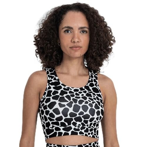 Sıfır Kol Baskılı Crop Üst
