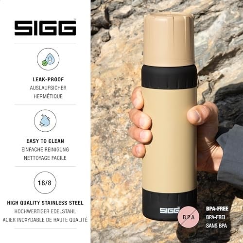 Sigg 6170.90 Alpine Star 1L Termos, Karamel - Seçenekler: 0.5 Liters, 0.75 L, 0.8 Liters, 1 Liters