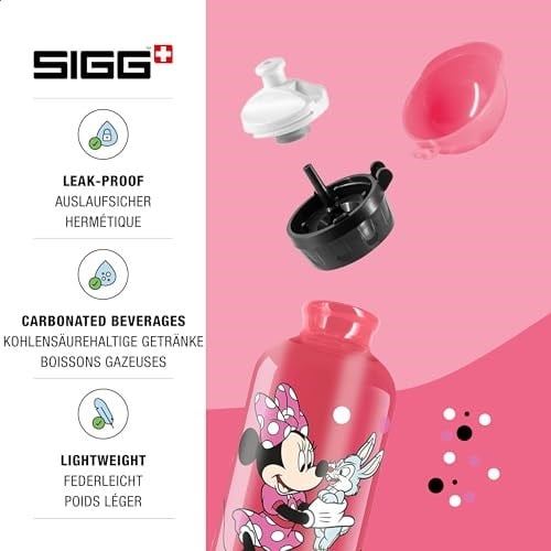 Sigg Çocuk Su Şişesi (0,4 Lt), Zararlı Madde İçermeyen Çocuk Şişesi, Sızdırmaz Kapaklı, Tüy Kadar Hafif, Alüminyum İçecek Şişesi