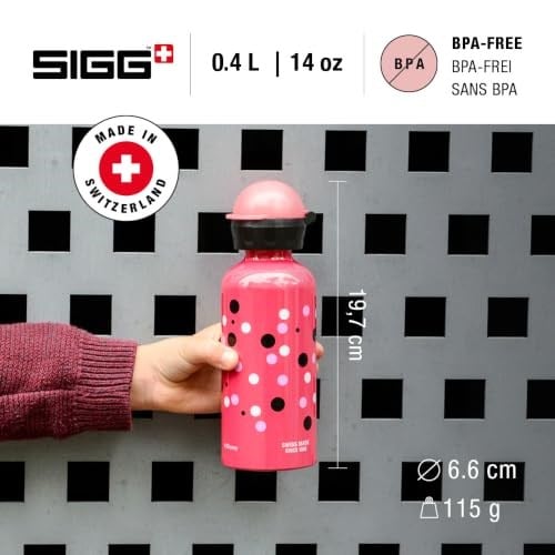 Sigg Çocuk Su Şişesi (0,4 Lt), Zararlı Madde İçermeyen Çocuk Şişesi, Sızdırmaz Kapaklı, Tüy Kadar Hafif, Alüminyum İçecek Şişesi