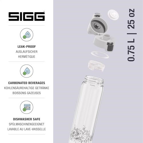 SIGG Total Clear ONE MyPlanet Trinkflasche, BPA-freie und auslaufsichere Trinkflasche, bruchfeste Sport Trinkflasche aus Tritan mit Fruchtfilter
