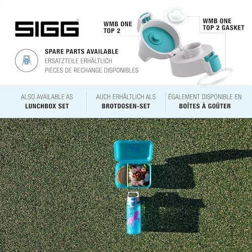 SIGG VIVA ONE çocuk içecek şişesi (0,5 lt.), zararlı madde içermeyen çocuk şişesi, sızdırmaz kapaklı, tek elle kullanılabilir su şişesi çocuklar için