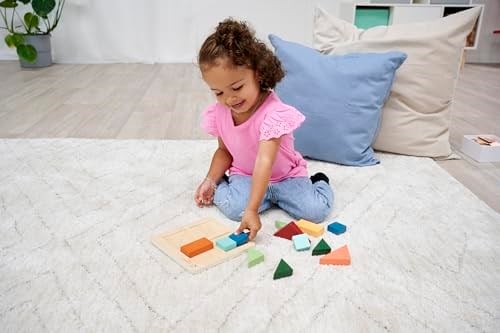 Simba, 100006032, Eichhorn Montessori Şekil Bulmacası, Özel Şekilli, 12 Blok, 13 Parça, Eğitici ve Öğretici, Ahşap Tasarım