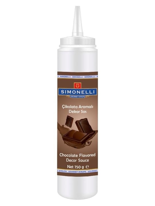 SIMONELLI CHOCOLATE Çikolata Aromalı Dekor Sos 750 G