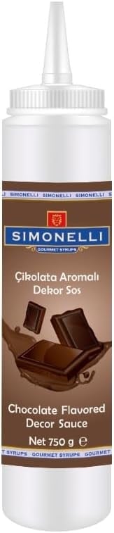 SIMONELLI CHOCOLATE Çikolata Aromalı Dekor Sos 750 G