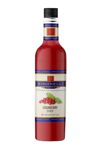SIMONELLI CHOCOLATE Kahve ve Kokteyl Şurubu Kızılcık Aromalı 700 ML + POMPA