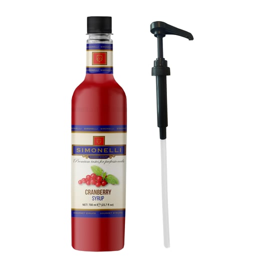 SIMONELLI CHOCOLATE Kahve ve Kokteyl Şurubu Kızılcık Aromalı 700 ML + POMPA