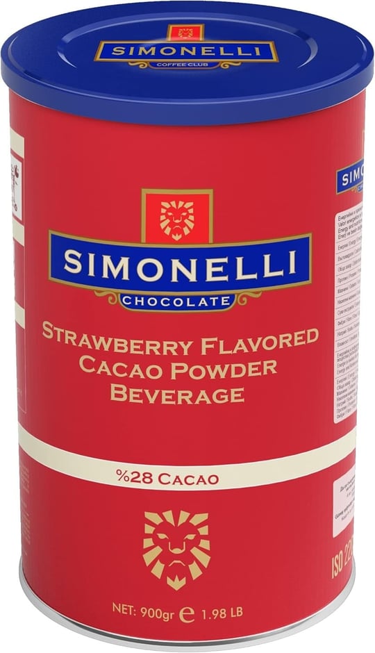 SIMONELLI Sıcak Çikolata Çilekli 900 gr