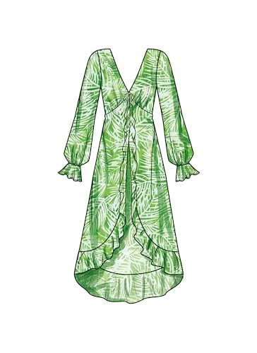 Simplicity Bayan Üst/Yelek Dikiş Deseni, Çok Renkli 2 Parça