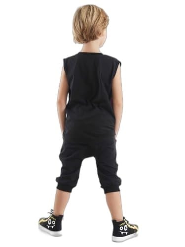 Şimşek Maske Erkek Çocuk T-shirt Kapri Şort akım
