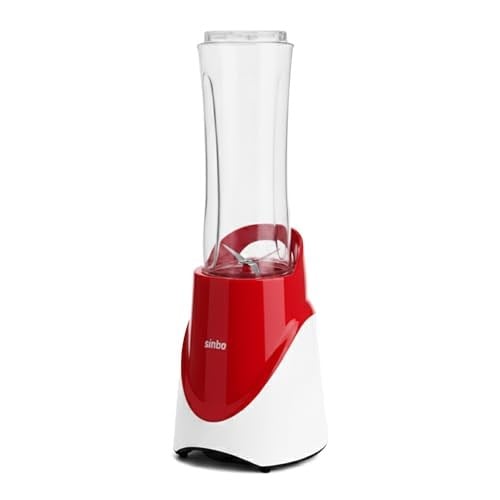 Sinbo SHB-7508 Kırmızı Shake Take One | 300W Taşınabilir Smoothie Blender | 570 ml Spor Şişe - Çelik Bıçaklı Karıştırıcı