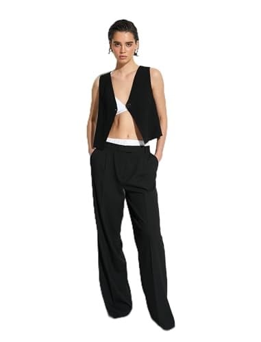 Single Buttoned V Neck Vest