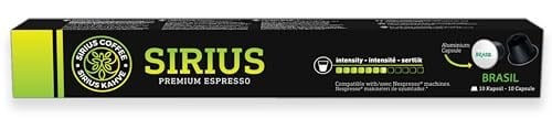 Sirius Nespresso Uyumlu Kapsül Kahve Ethiopia,Colombia,Guatemala,Kenya,Brasil (Nespresso Uyumlu) 5li Set (50 Kapsül)