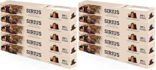 Sirius Premium Çikolata Aromalı Kapsül Kahve 5li Set (50 Adet) (2 paketi)