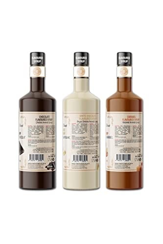 Sirius Premium Çikolata, Karamel, Vanilya Aromalı Şurup 3lü Set (3x700 ml)