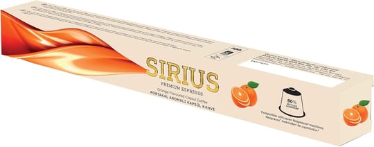 Sirius Premium Portakal Aromalı Kapsül Kahve (Nespresso Uyumlu) - 10 Adet