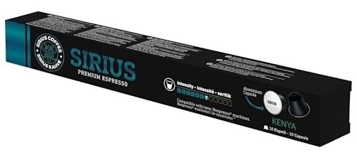 Sirius Premium Single Kapsül Kahve Kenya (Nespresso Uyumlu) 3lü Set (30 Kapsül)