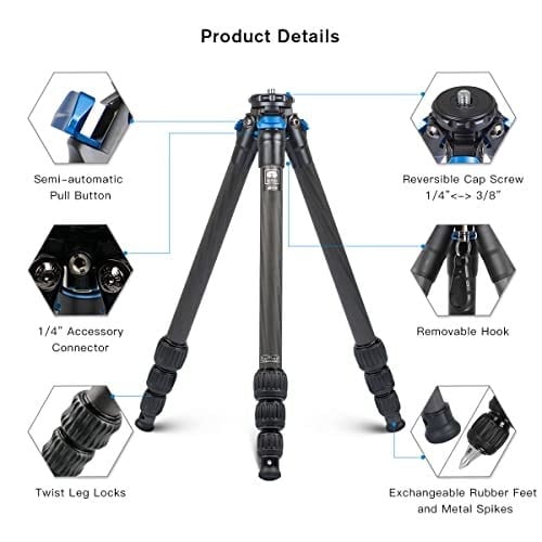 SIRUI AM-254 üç ayaklı tripod (orta) 120 cm başlıksız